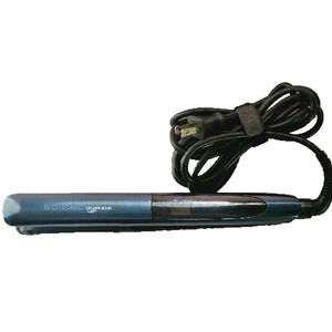 BIO IONIC Graphene MX 1" Flat Iron Professional Hair Strengthener Blue Tested